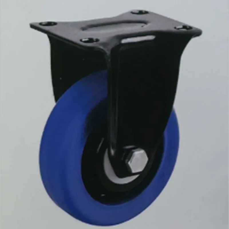 Средние синие высокоэластичные резиновые колёса для демонстрационных стоек