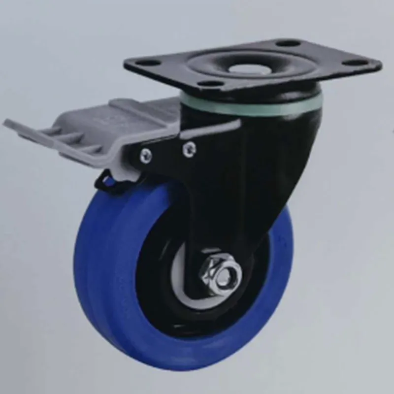 Средние синие высокоэластичные резиновые колёса для демонстрационных стоек