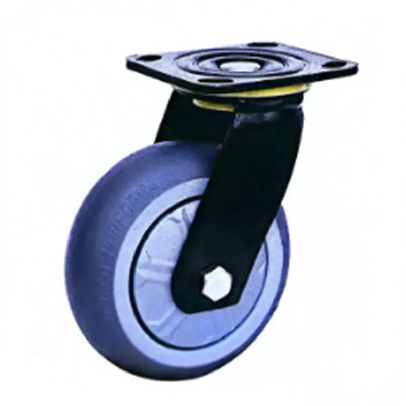 Роликовые колёса для тяжёлых стеллажей материалов серые высокоэластичные TPR