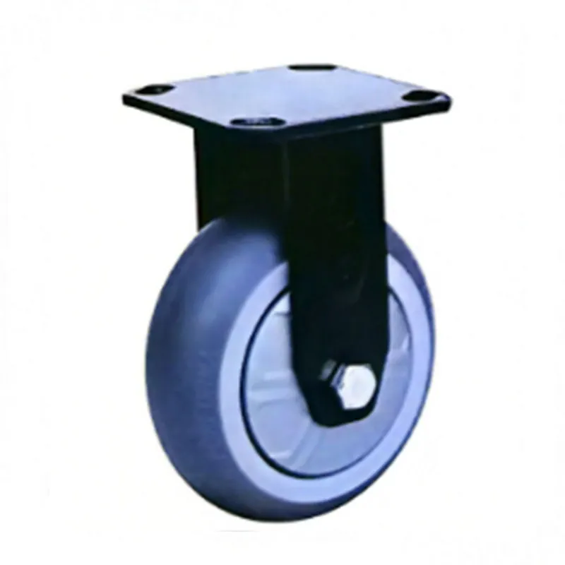 Роликовые колёса для тяжёлых стеллажей материалов серые высокоэластичные TPR