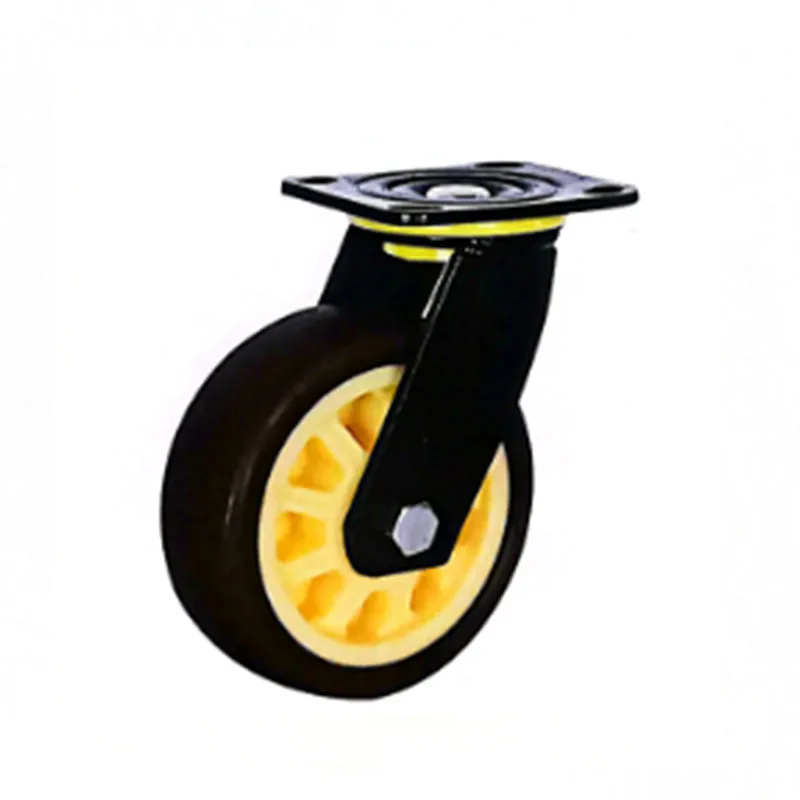 Роликовые колёса для тяжёлых стеллажей материалов синие TPR