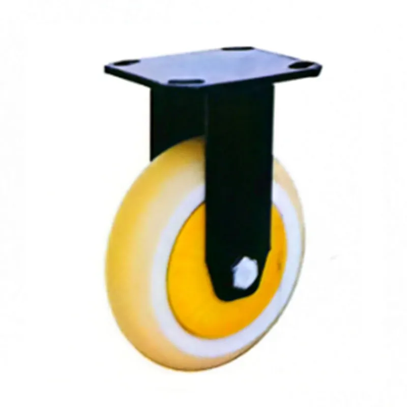 Роликовые колёса для тяжёлых стеллажей материалов жёлтые высокоэластичные натуральные резиновые
