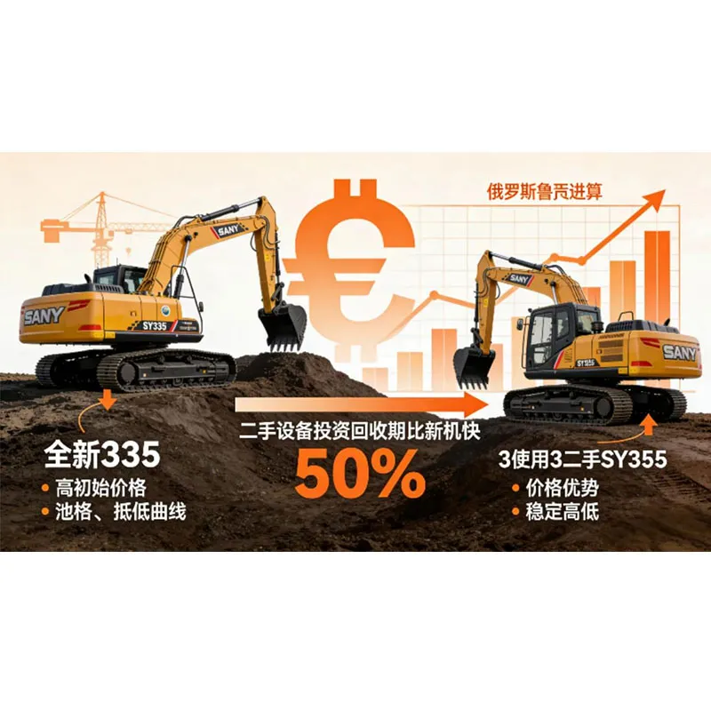 Заработайте миллионы благодаря тщательному расчету: сравнение новых и старых экскаваторов Sany. Когда ваши инвестиции могут удвоиться быстрее?