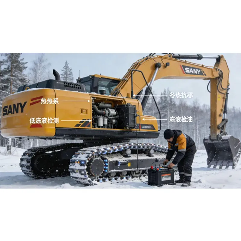 Эксплуатация подержанных экскаваторов Sany в зимних условиях: секреты подготовки для обеспечения бесперебойной работы.