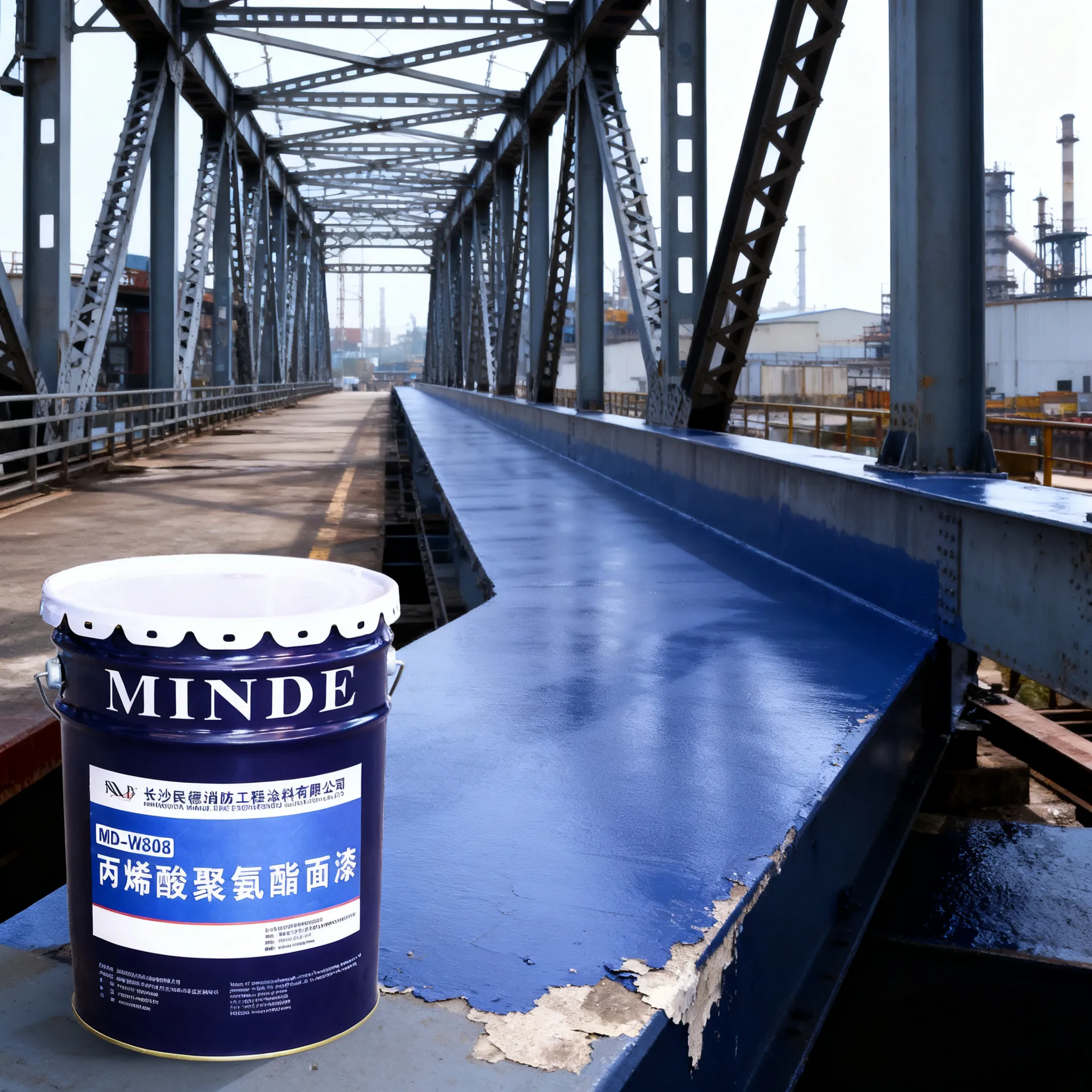 Заводская оптовая продажа акрилового полиуретанового антикоррозионного покрытия