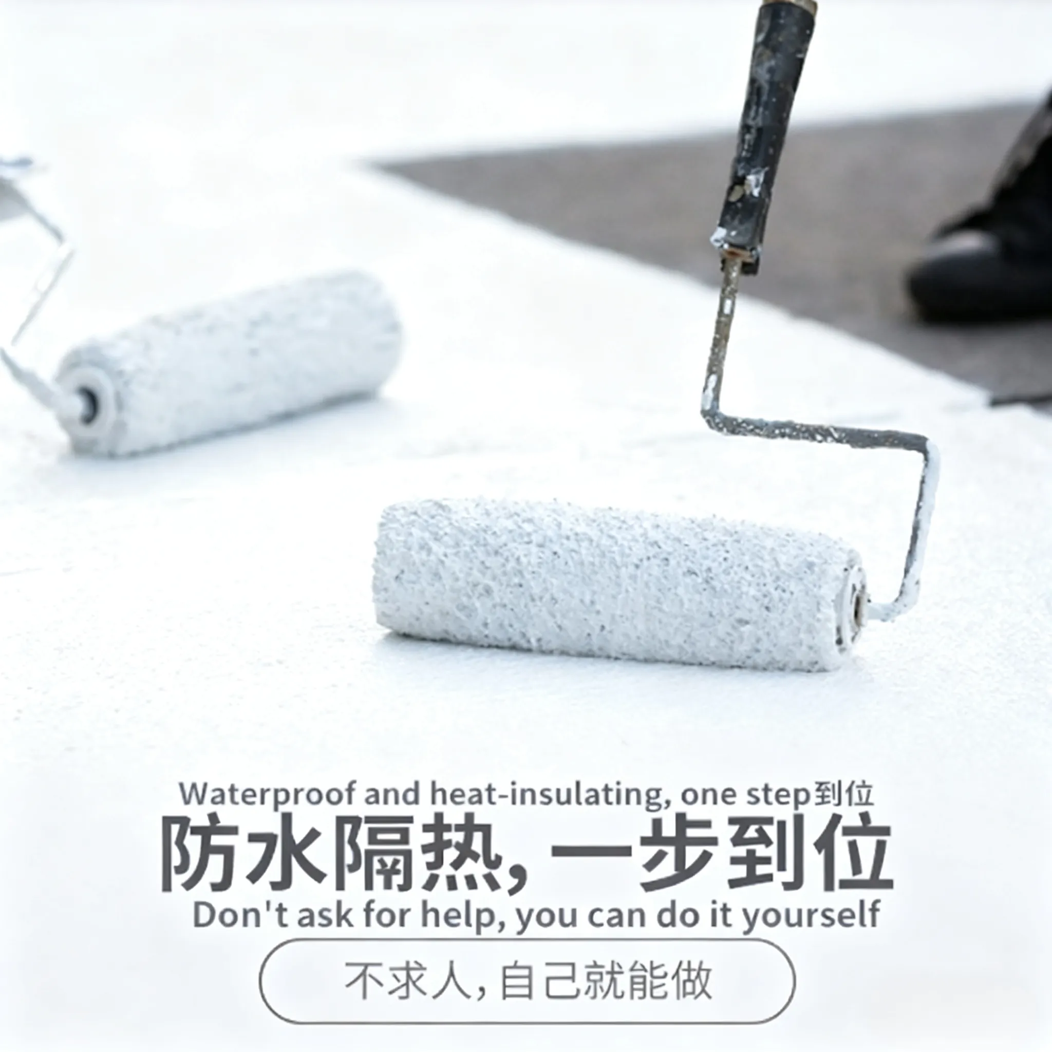 Водоэмульсионная теплоизоляционная краска Real Stone Paint, устойчивая к атмосферным воздействиям, для наружных стен, наносится кистью, для коммерческих и жилых зданий.