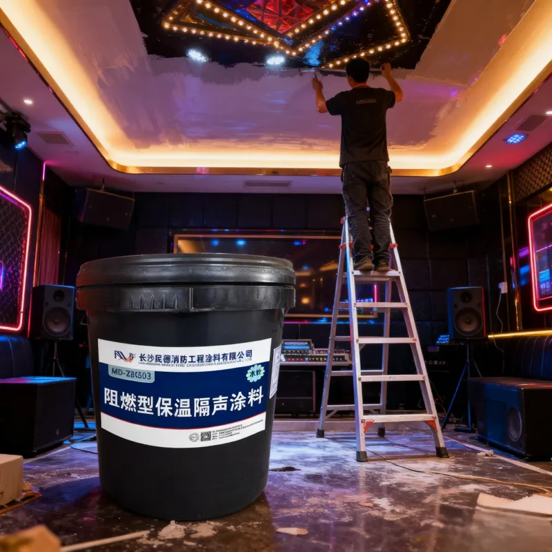 Огнестойкая теплоизоляционная и звукоизоляционная краска