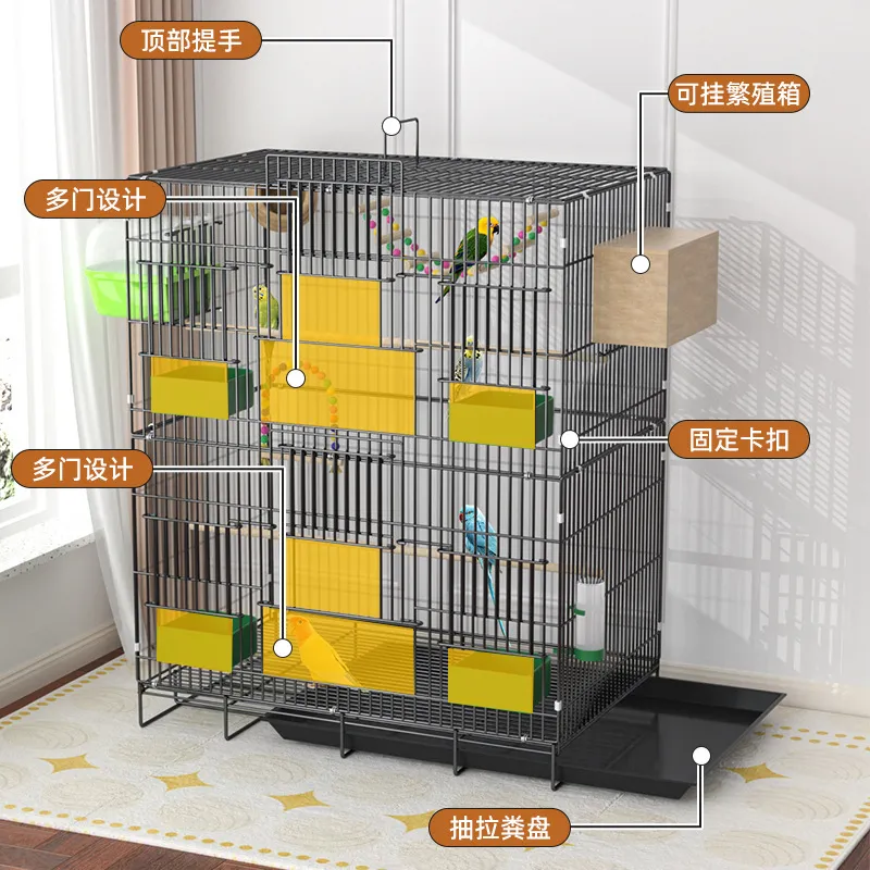 Новая экологичная клетка для попугаев, многоярусная и двухярусная