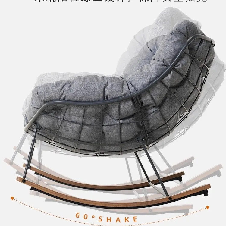 Кресло-качалка с откидной спинкой, подходящее для сна взрослых