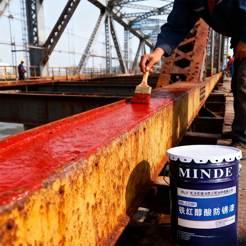Краска антикоррозийная алкидная с железным суриком