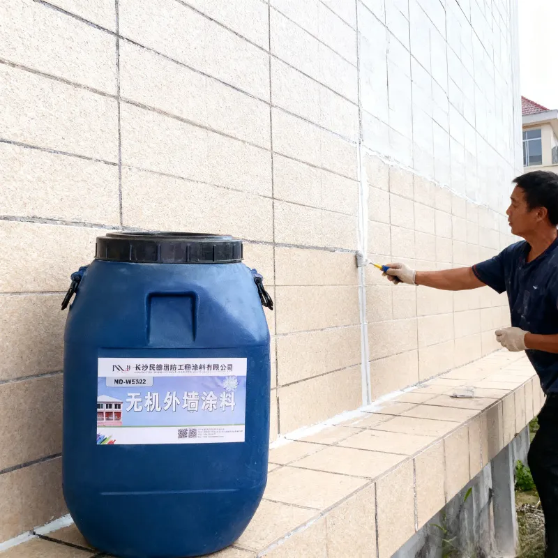 Неорганическая краска для наружных стен