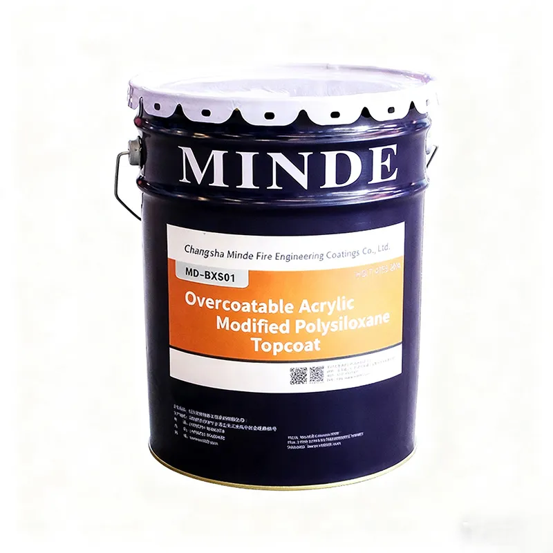 Перекрываемая акрил-модифицированная полисилоксановая финишная краска