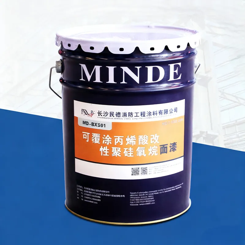 Перекрываемая акрил-модифицированная полисилоксановая финишная краска