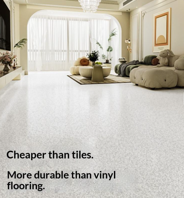 Самовыравнивающееся эпоксидное напольное покрытие с цветным песком