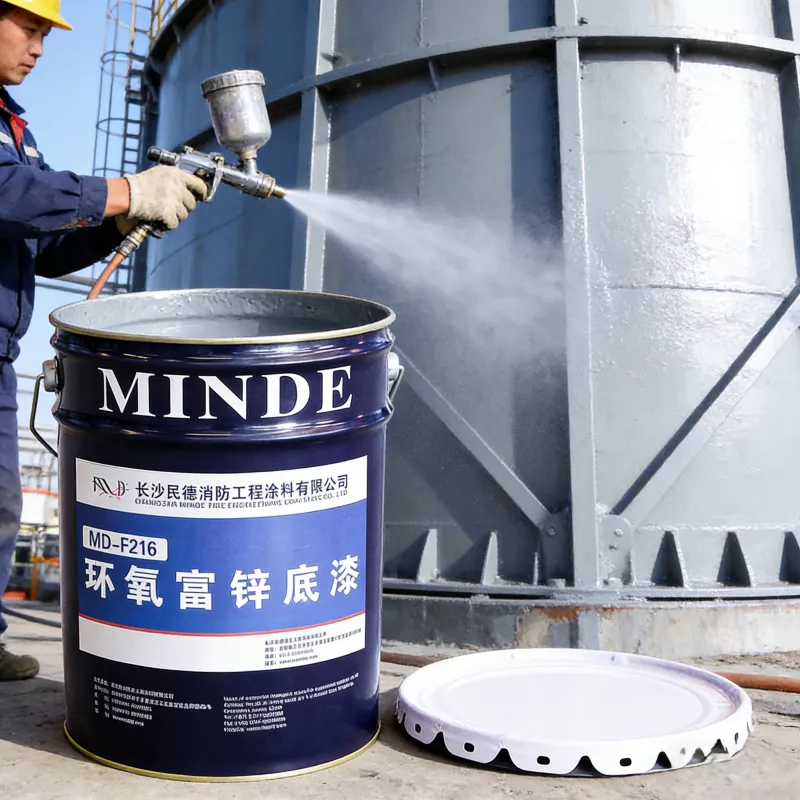 Эпоксидная грунтовка с высоким содержанием цинка Сухая пленка Нанесение распылением для зданий Стальные конструкции Мебель Краска для лодок
