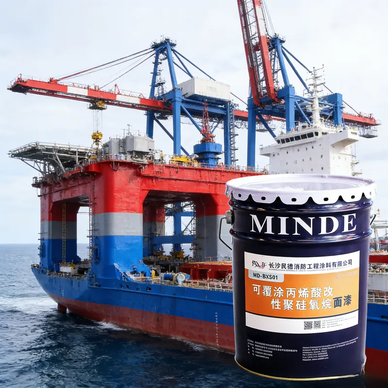 Покрытие для повторного нанесения, модифицированное акрилом, жидкое полисилоксановое покрытие для судовой краски, кисть для строительства, оптовая продажа, высокое качество