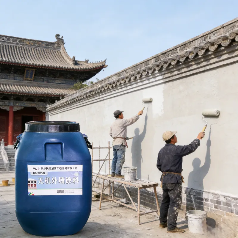 Водоэмульсионная краска для наружных стен, устойчивая к воздействию погодных условий и мороза