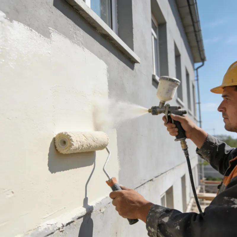 Водоэмульсионная краска для наружных стен, устойчивая к воздействию погодных условий и мороза