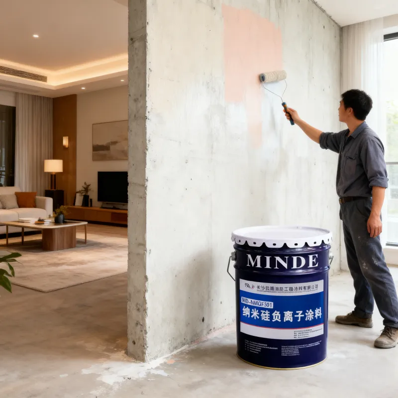 Нано-кремний на водной основе, покрытие с отрицательными ионами, класс горючести A, экологически чистый материал для отделки стен.