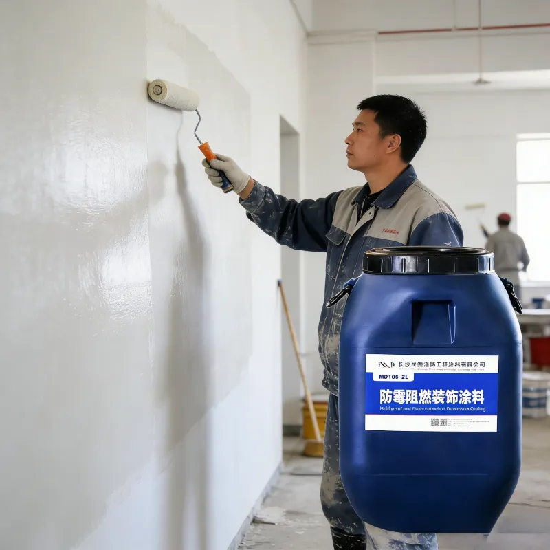 Устойчивое к плесени и огнестойкое декоративное покрытие