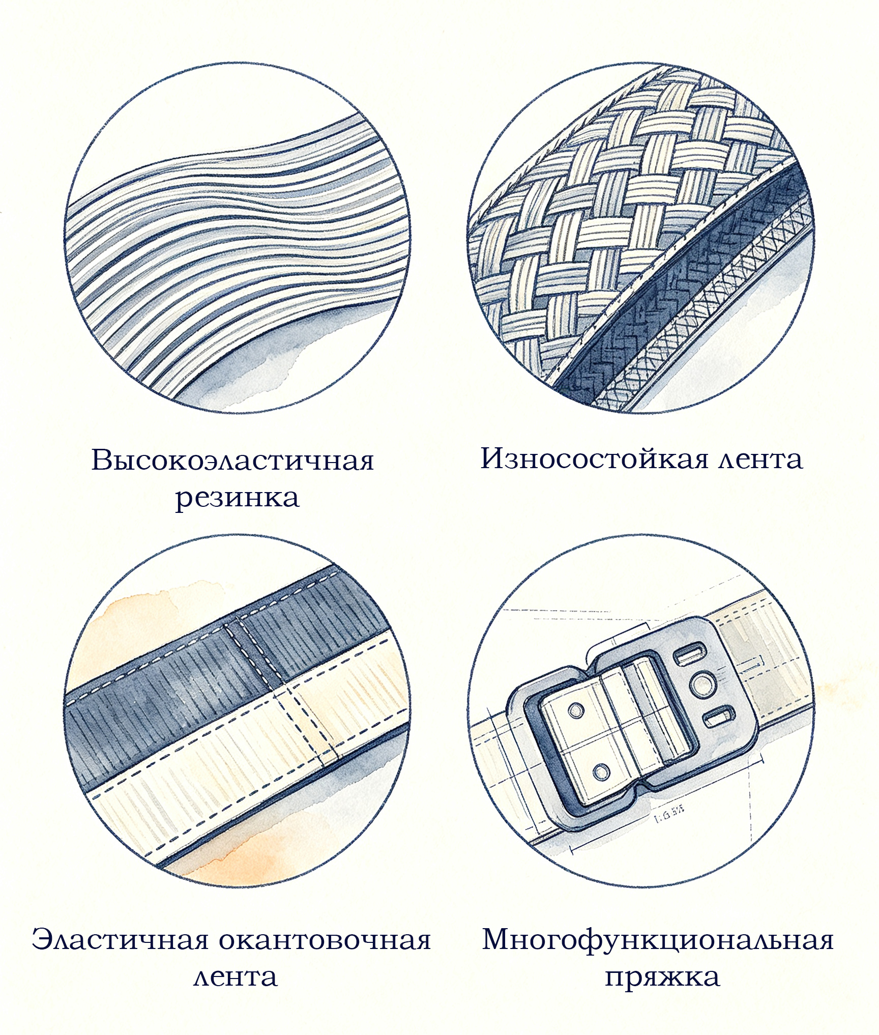 Анализ ременных лент и эластичных аксессуаров