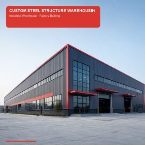 Custom prefabricated steel structure industrial warehouse building exterior