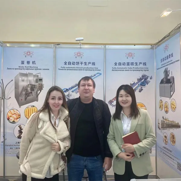 Наша автоматическая производственная линия тортов успешно приземлилась в россии