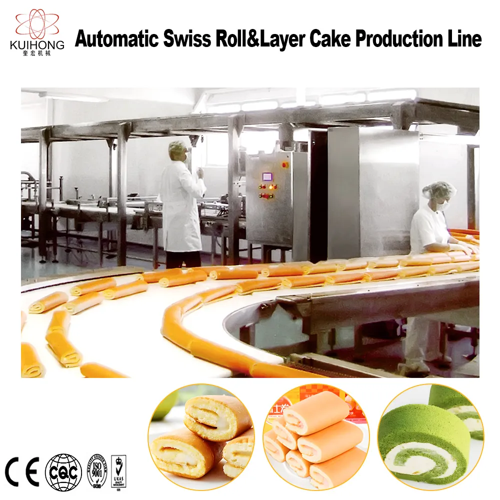 Линия для производства рулетов и бисквитных пирожных
