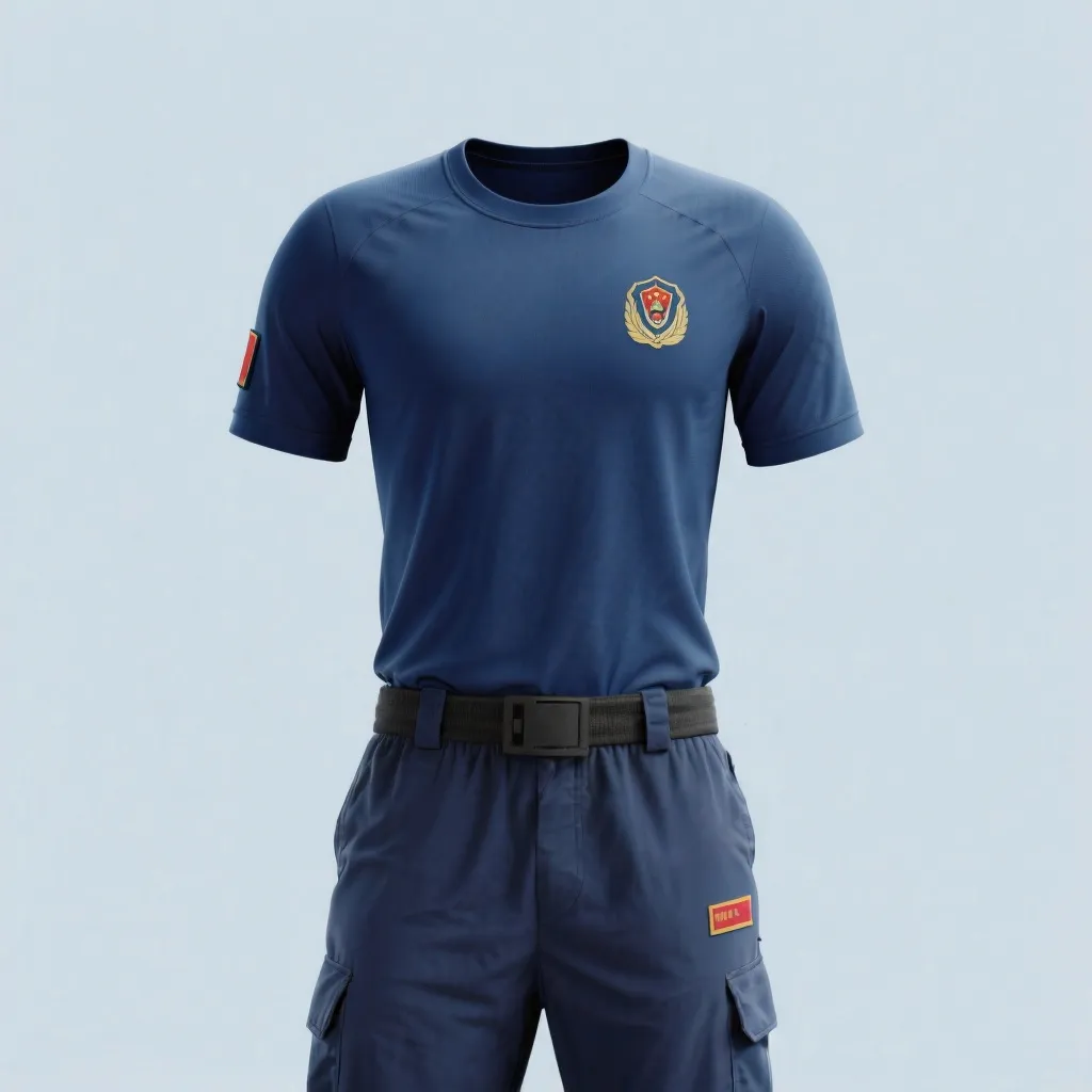Пожарная служба Униформа для тренировок с короткими рукавами