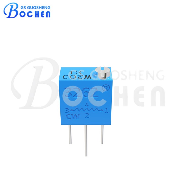 BOCHEN 3262W-1-203 0,25 Вт, 10 кОм, квадратный подстроечный потенциометр из кермета с выводами 1/4″