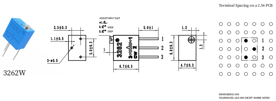 BOCHEN 3262W-1-203 0,25 Вт, 10 кОм 862 (1)