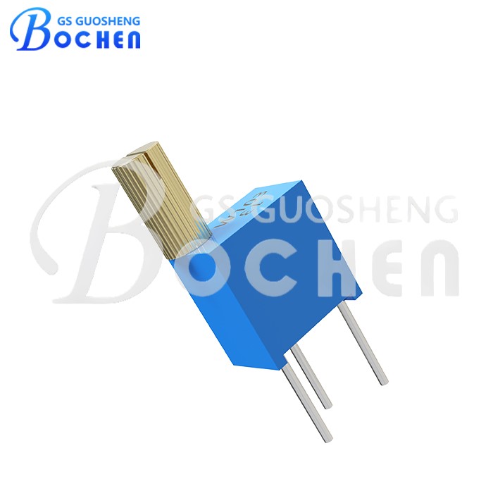 BOCHEN 3266W-A 0,25 Вт, 10 кОм, 20 кОм, 50 кОм — многооборотный триммерный потенциометр из кермета с металлическим валом с насечкой диаметром 5 мм
