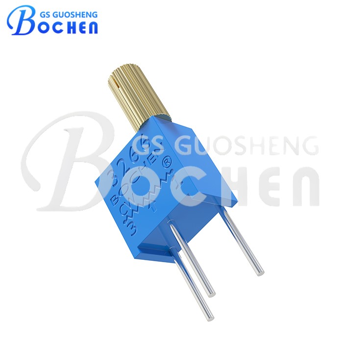 BOCHEN 3266W-A 0,25 Вт, 10 кОм, 20 кОм, 50 кОм — многооборотный триммерный потенциометр из кермета с металлическим валом с насечкой диаметром 5 мм