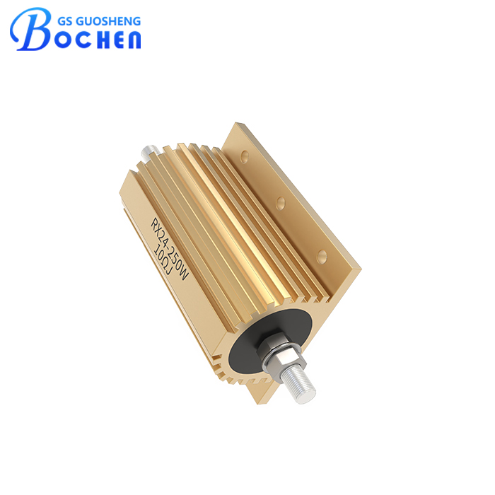 RX24 250 Вт 10 Ом 5% проволочный мощный резистор в алюминиевом корпусе с золотым покрытием