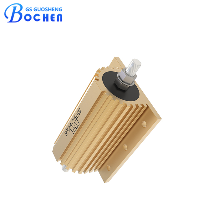 RX24 250 Вт 10 Ом 5% проволочный мощный резистор в алюминиевом корпусе с золотым покрытием
