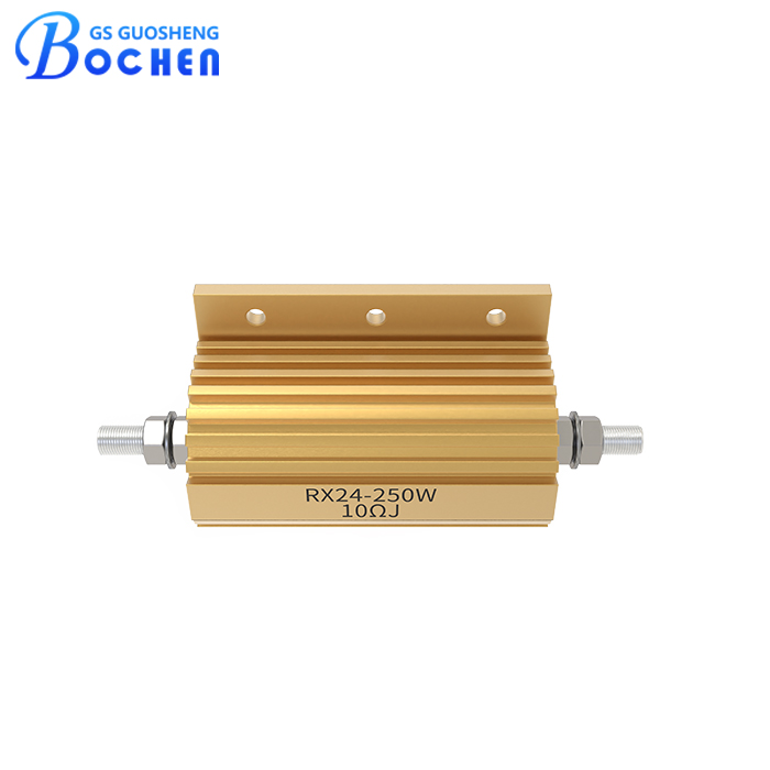 RX24 250 Вт 10 Ом 5% проволочный мощный резистор в алюминиевом корпусе с золотым покрытием