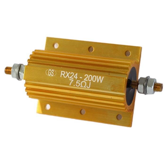 Алюминиевый закрытый проволочный мощный резистор 10 Ом 25R RX24 200 Вт для нагрузочного модуля
