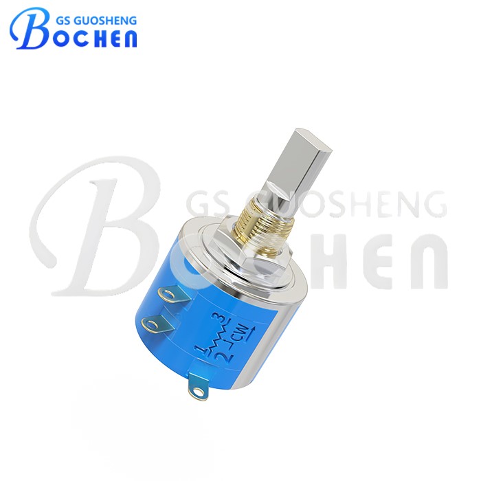 Многооборотный проволочный потенциометр BOCHEN OEM WXD5 на 10 кОм и 25 кОм с плоским валом
