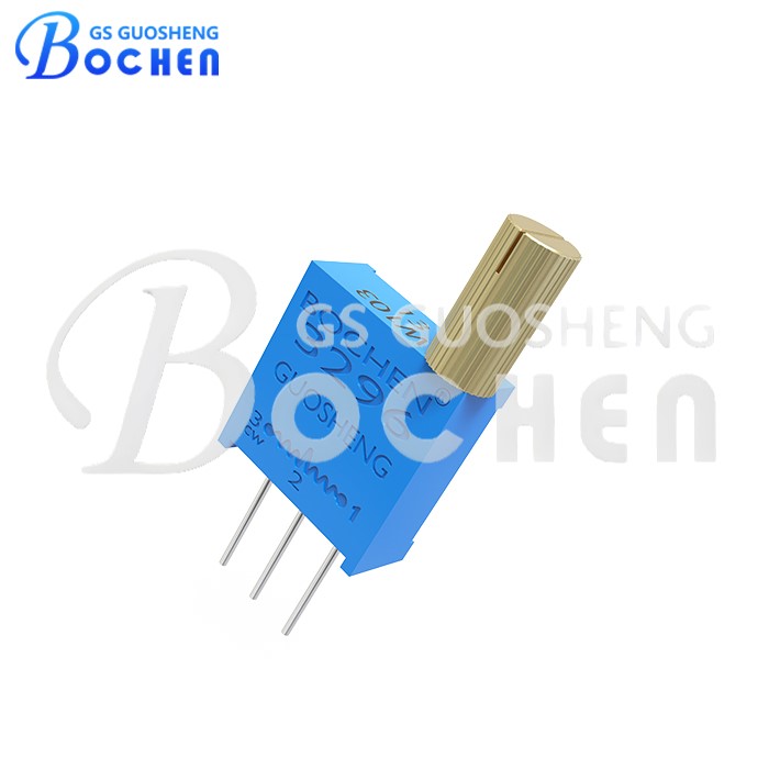 Прецизионный многооборотный потенциометр BOCHEN 3296W-A с вертикальной ручкой 8 мм