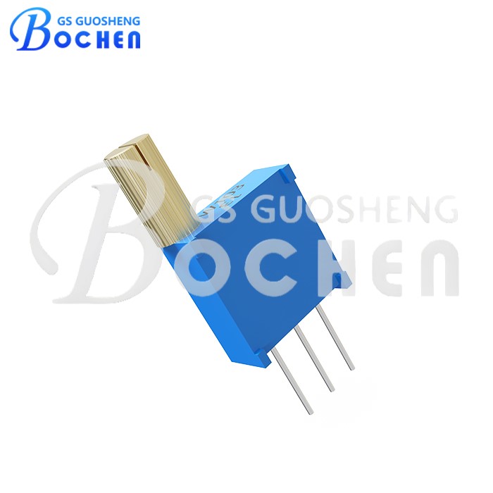 Прецизионный многооборотный потенциометр BOCHEN 3296W-A с вертикальной ручкой 8 мм