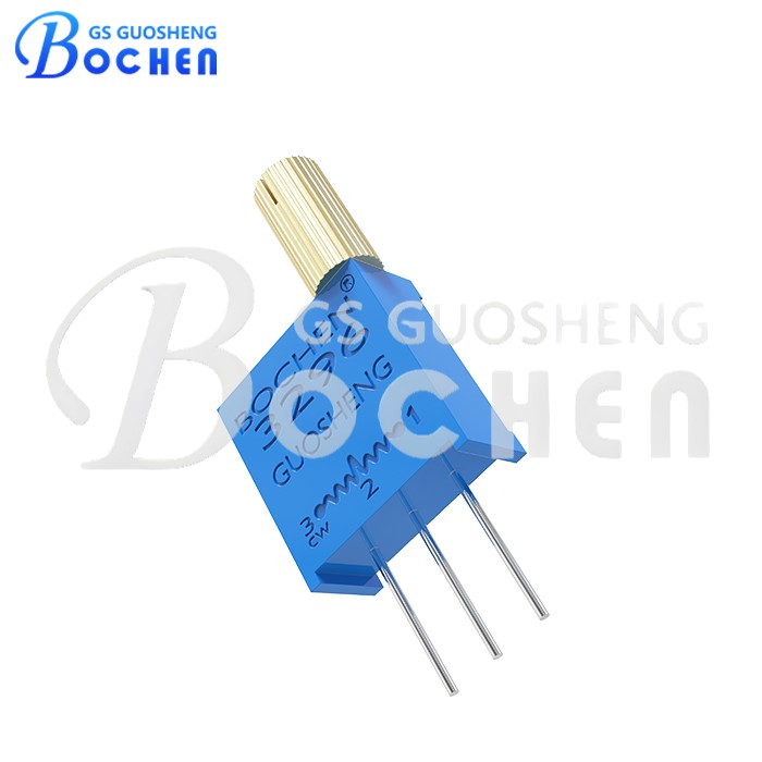 Прецизионный многооборотный потенциометр BOCHEN 3296W-A с вертикальной ручкой 8 мм