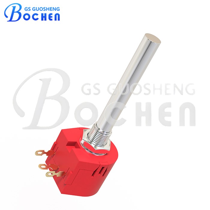 Прецизионный потенциометр Bochen WX118, 1 Вт, однооборотный, 5 кОм/10 кОм, с удлинённым валом
