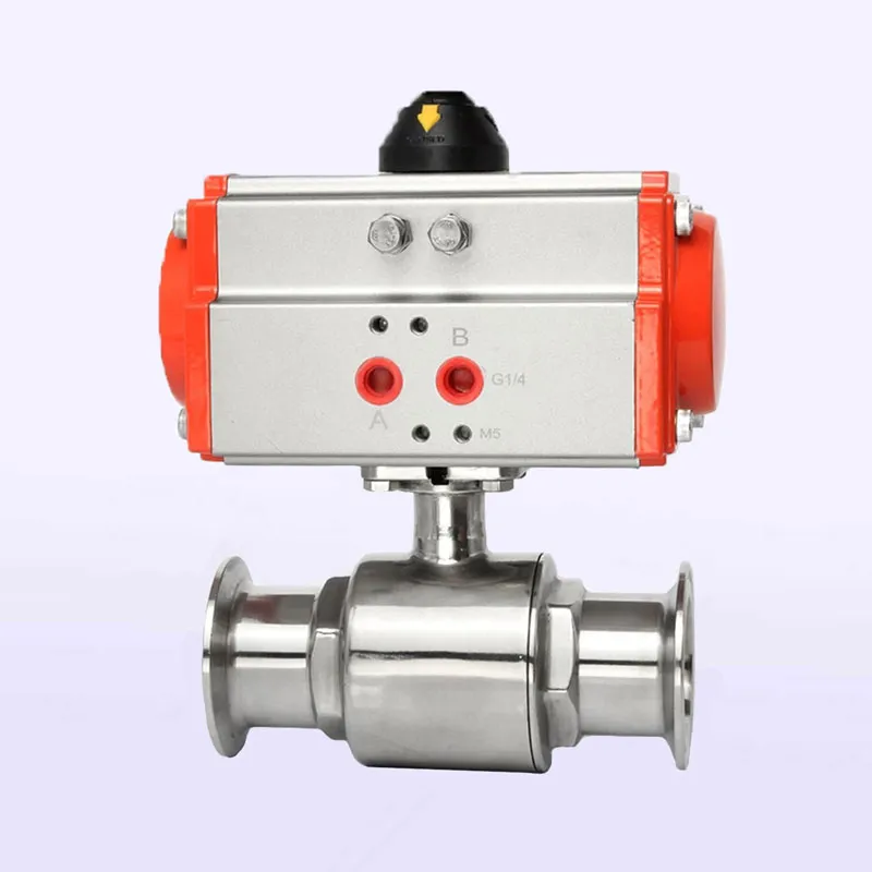 Быстросъемный пневматический шаровой клапан