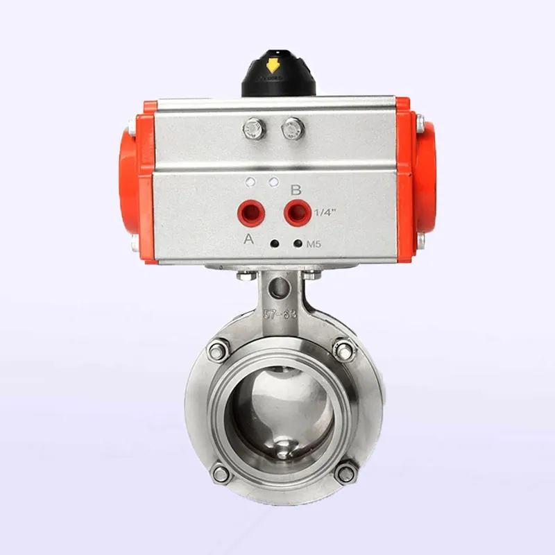 Пневматический быстросъемный дисковый затвор