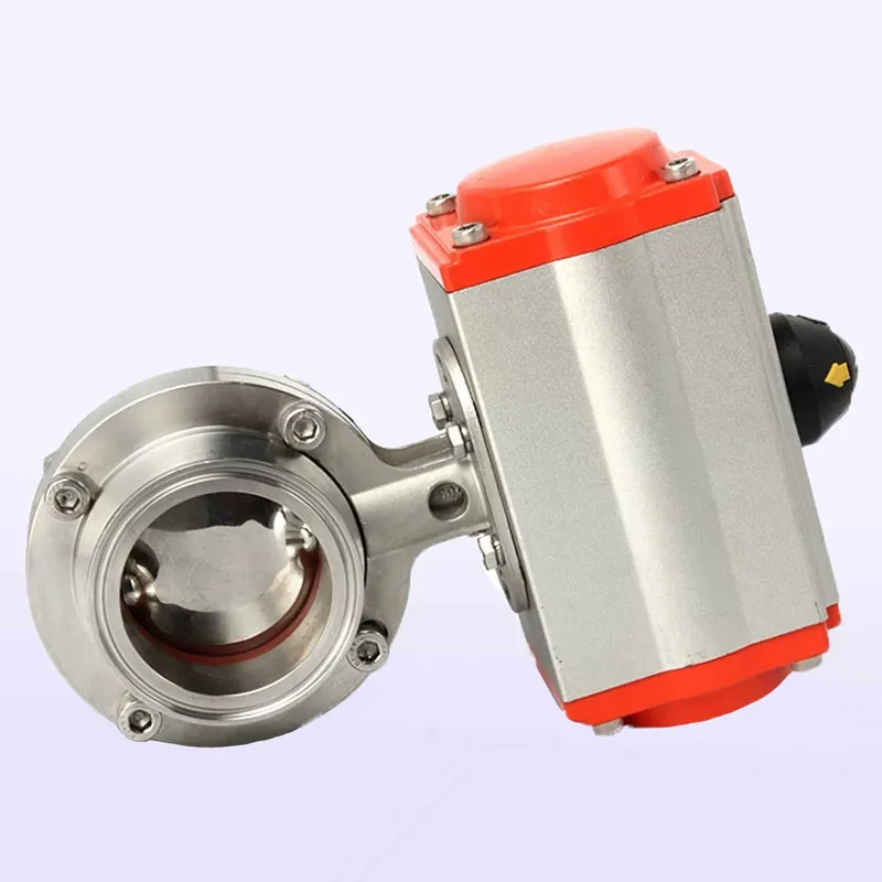 Пневматический быстросъемный дисковый затвор