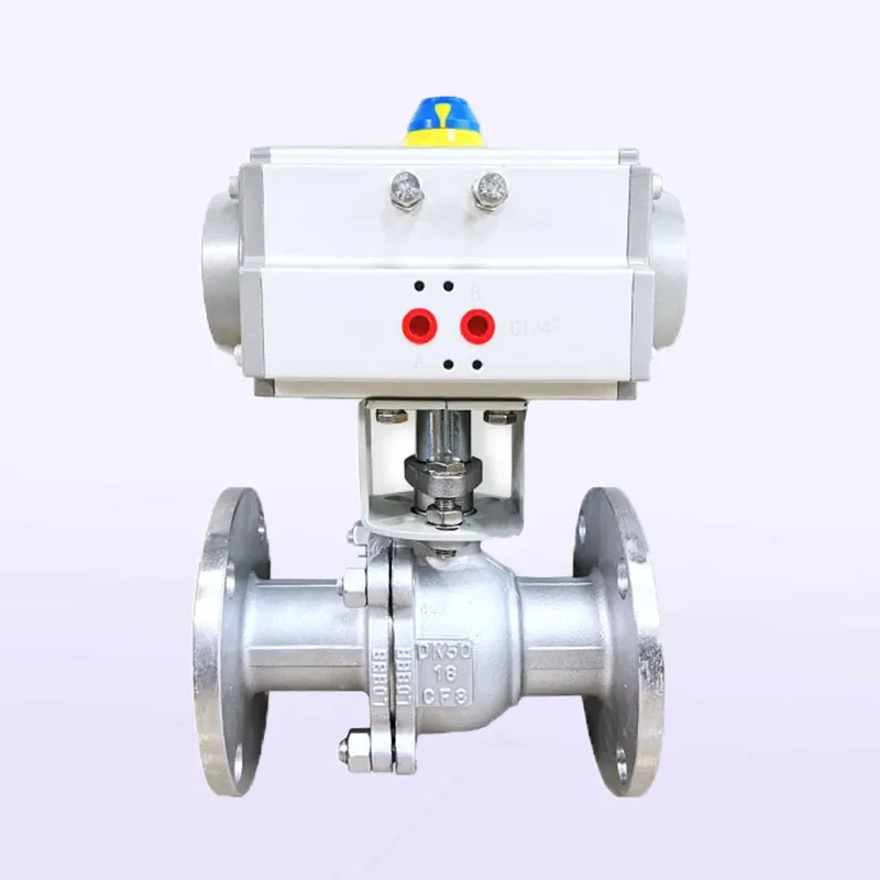 Пневматический фланцевый шаровой клапан