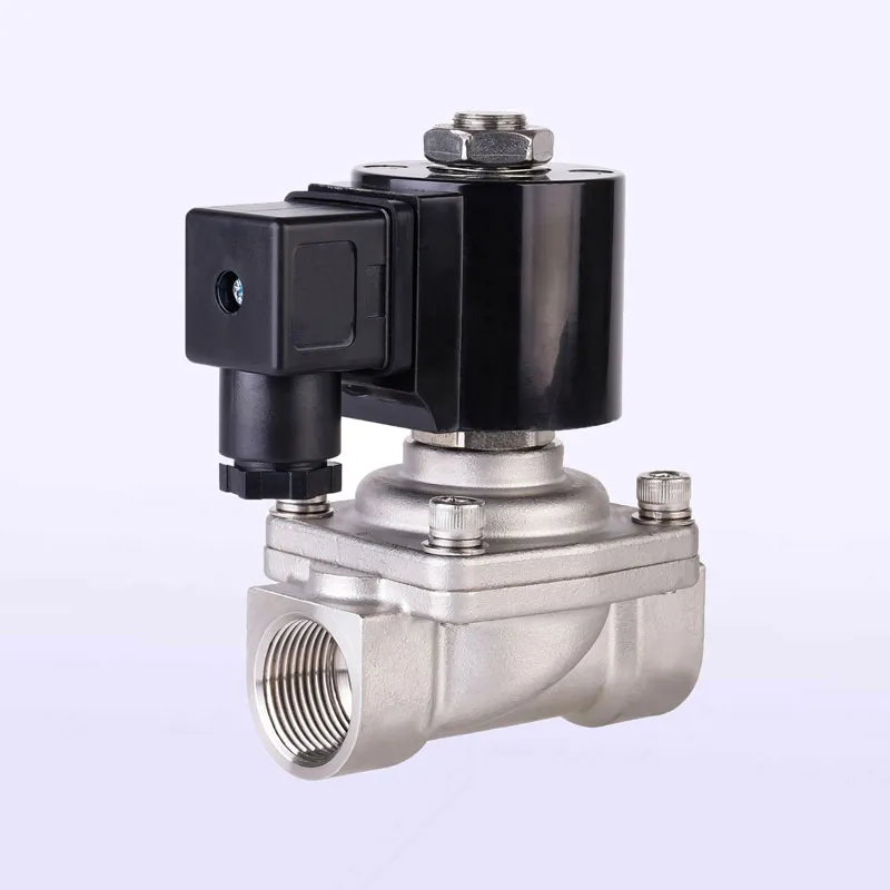 Прямоточный поршневой электромагнитный клапан