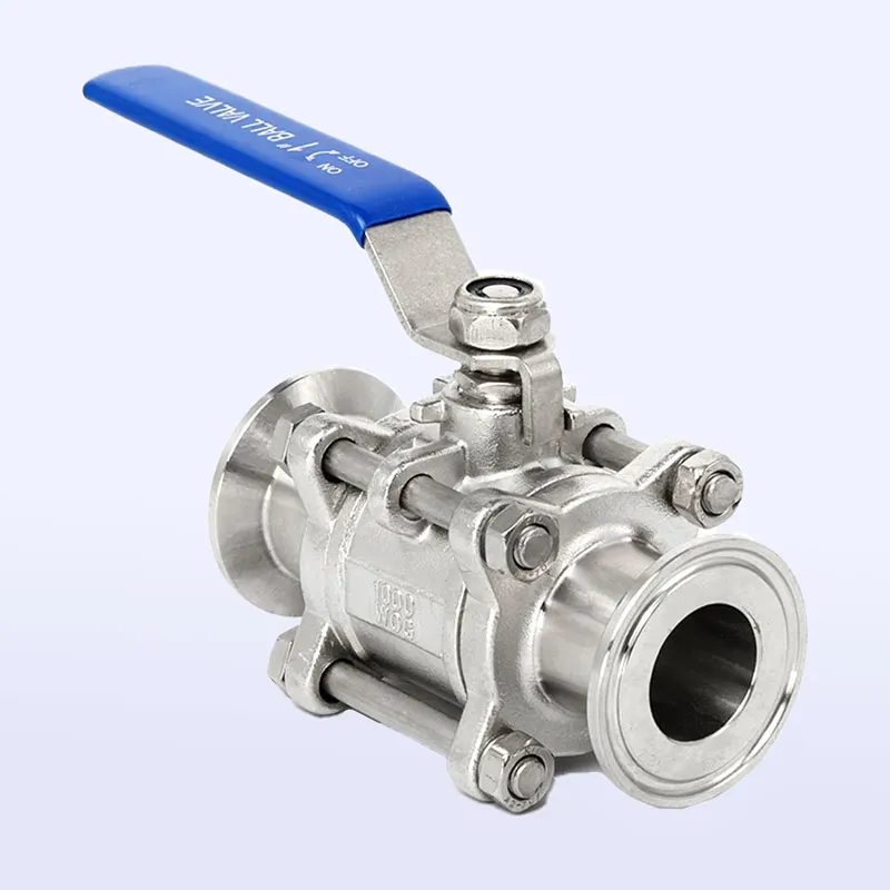 Трёхсоставной быстросъемный шаровой кран