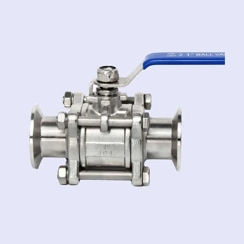 Трёхсоставной быстросъемный шаровой кран