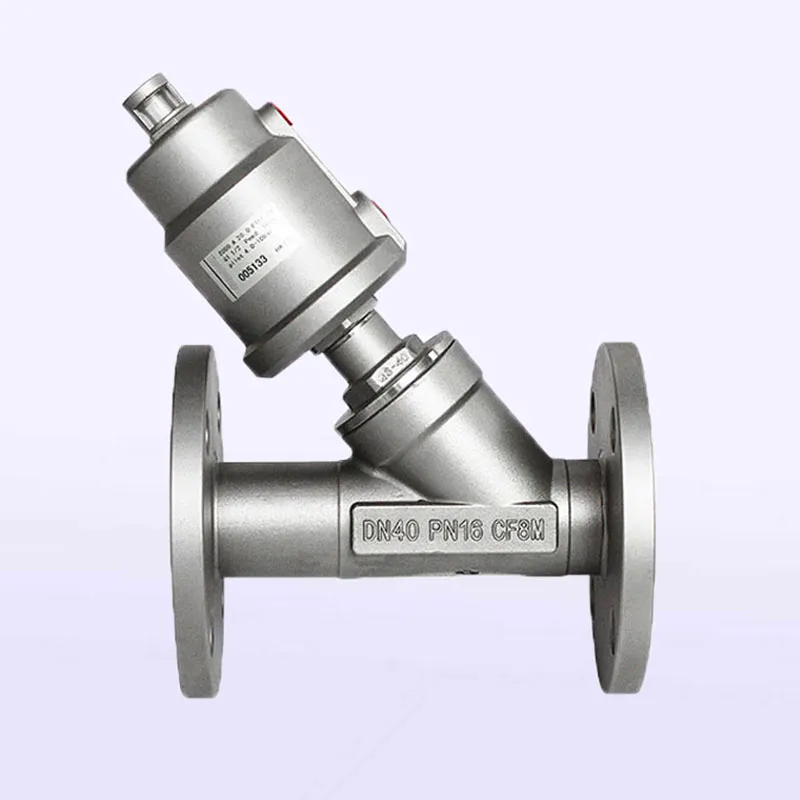 Фланцевый клапан с угловым седлом